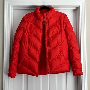 Orange Puffer Coat